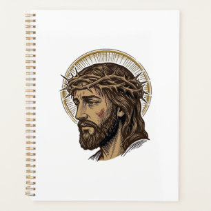 Vintage graviertes Crown of Thorns Portrait-Shirt_ Planer