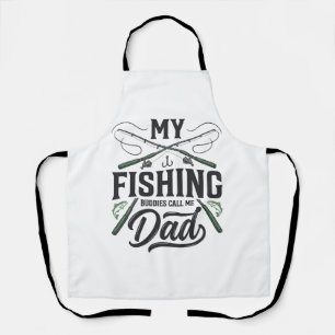 Vintage graviertes Fishing Dad-Shirt-Design Schürze