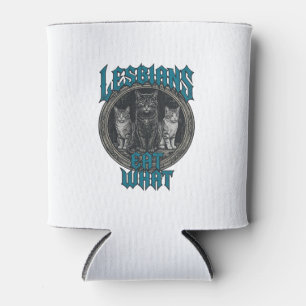 Vintage graviertes Katzenstolz Grafik-Shirt-Design Dosenkühler