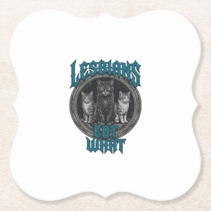 Vintage graviertes Katzenstolz Grafik-Shirt-Design Untersetzer