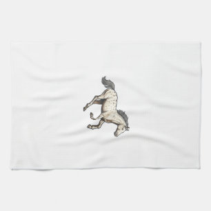 Vintage graviertes laufendes Appaloosa-Pferd Desig Geschirrtuch