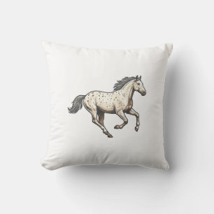 Vintage graviertes laufendes Appaloosa-Pferd Desig Kissen