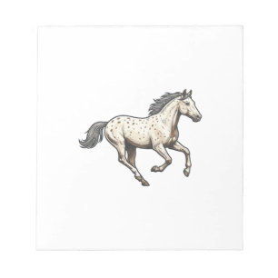Vintage graviertes laufendes Appaloosa-Pferd Desig Notizblock