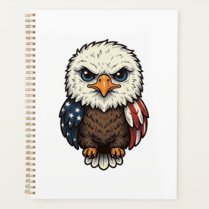 Vintage graviertes patriotisches Baby-Adler-Shirt_ Planer