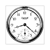 Vintage Gravieruhr Gummistempel (Prägung)