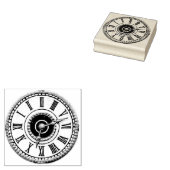 Vintage Gravieruhr Gummistempel (Stempel)