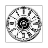 Vintage Gravieruhr Gummistempel (Prägung)