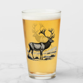 Vintage Gravur einer Karibik Glas