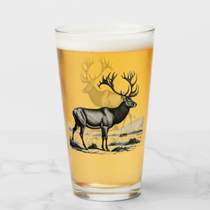 Vintage Gravur einer Karibik Glas