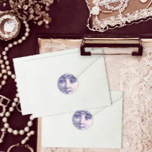 Vintage Gravur eines wunderschönen Frauengesichts