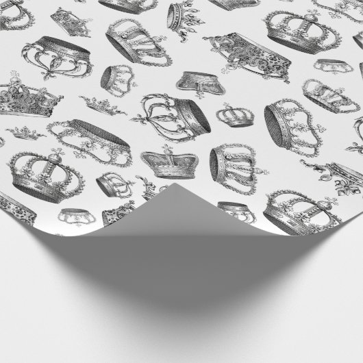 Vintage Gravur Geschenkpapier (Ecke)