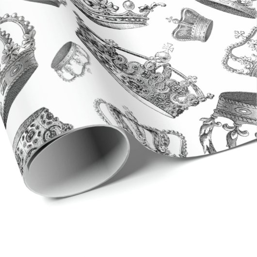 Vintage Gravur Geschenkpapier (Rolleneckpunkt)