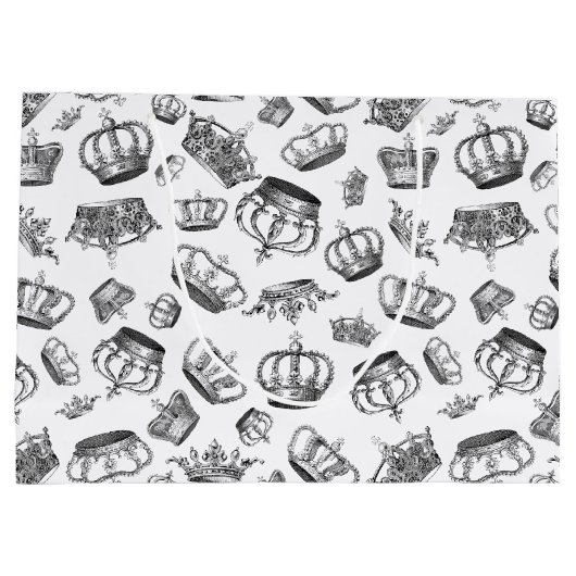 Vintage Gravur Große Geschenktüte (Rückseite)