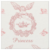 Vintage Gravur Princess Crown mit Engel Stoff (Nahaufnahme)