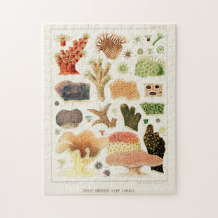 Vintage Great Barrier Reef von Australien Korallen Puzzle