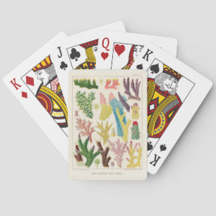 Vintage Great Barrier Reef von Australien Korallen Spielkarten