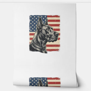 Vintage Great Dane patriotische Flagge Vektor Desi Tapete