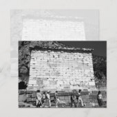 Vintage Greece Delphi Athenian Treasury Postkarte (Vorne/Hinten)
