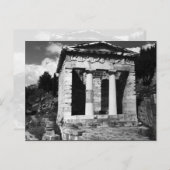 Vintage Greece Delphi Athenian Treasury Postkarte (Vorne/Hinten)