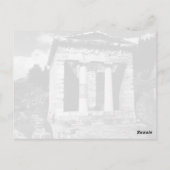 Vintage Greece Delphi Athenian Treasury Postkarte (Rückseite)