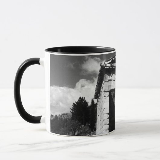 Vintage Greece Delphi Athenian Treasury Tasse (Links)