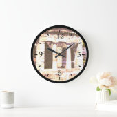 Vintage Greece Delphi Athenian Treasury Watch Große Wanduhr (Zuhause)