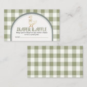 Vintage Green Gose Baby Duschkabine Windelwanne En Begleitkarte (Vorne/Hinten)