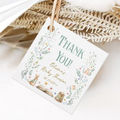 Vintage Green Story Book Baby Shower Thank You Geschenkanhänger