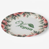 Vintage Green Vegan Logo Leaf by Bearnd Pappteller (Schrägansicht)