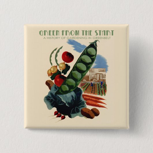 Vintage Greenbelt-Knopf Button (Vorderseite)