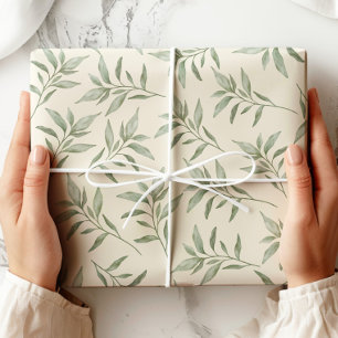 Vintage Greenery Botanical Geschenkpapier