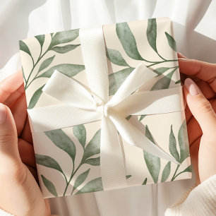 Vintage Greenery Botanical  Geschenkpapier