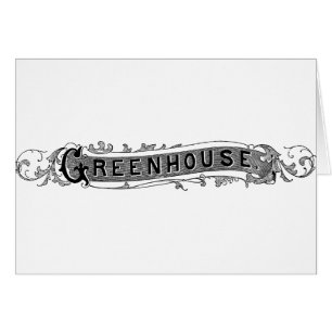 Vintage Greenhouse-Typografie
