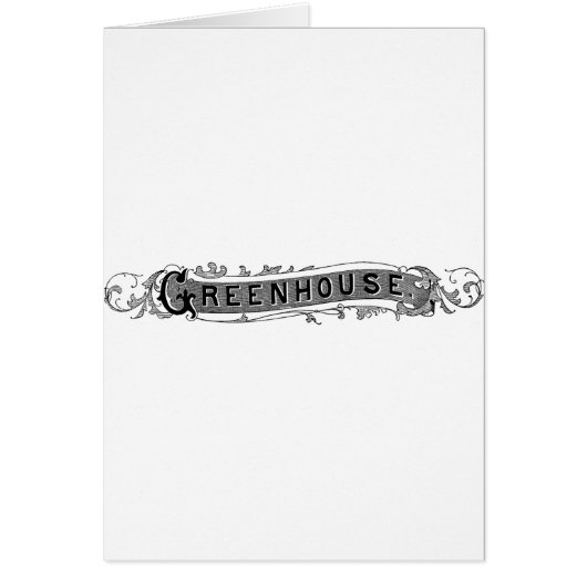 Vintage Greenhouse-Typografie (Vorne)