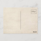 Vintage Greetings from Alabama Cartoon Map Art Postkarte (Rückseite)