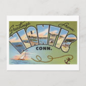 Vintage Greetings from Niantic, Connecticut Postkarte (Vorderseite)
