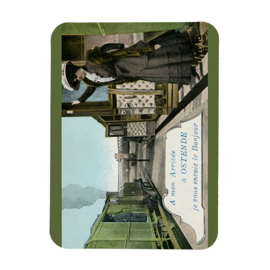  Vintage greetings from Ostend Magnet (Vertikal)