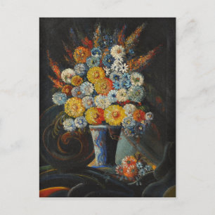 Vintage Gregor Perusek Blumen in einer Vase Postkarte