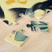 Vintage Grenze Collie Seamless Puzzle (Seite)