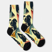 Vintage Grenze Collie Seamless Socken (Rechts)