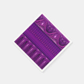 Vintage Grenze - rosa violett Serviette (Ecke)