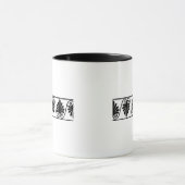 Vintage Grenze Tasse (Zentrum)