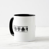 Vintage Grenze Tasse (Vorderseite Links)