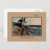 Vintage Grenzen Kairo-Ägypten Postkarte (Vorne/Hinten)