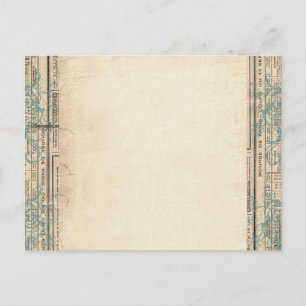 Vintage Grenzen Postkarte