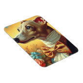 Vintage Greyhound-Dog-Malerei Magnet (Rechte Seite)