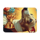 Vintage Greyhound-Dog-Malerei Magnet (Horizontal)