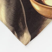 Vintage Greyhound Illustration Fleecedecke (Ecke)