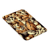 Vintage Greyhound Illustration Magnet (Rechte Seite)