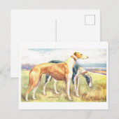 Vintage Greyhound Postkarte (Vorne/Hinten)